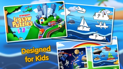 Transport Jigsaw Puzzles 123 - Fun Learning Puzzle Game for Kids Screenshot 1