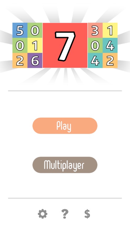 Three Sevens - Let's find the magic seven and clear some number blocks