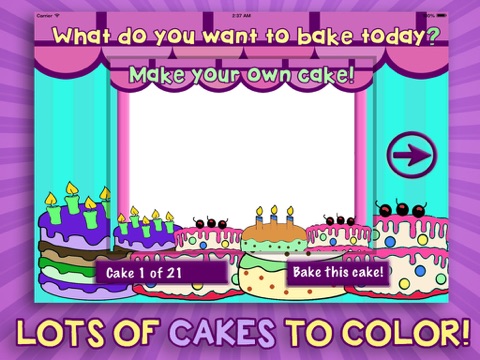 Cutie Cake Color Corner - Free Coloring Book screenshot 3