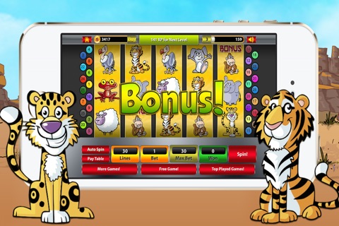 An Animal Safari Slots - Free Daily Bonus Slot Machine screenshot 2