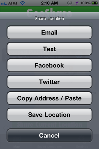 Location Manager Lite - Save, Share, Route, and Map all of your Favorite Locations! screenshot 4