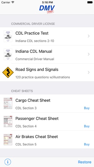 Indiana CDL Test Prep