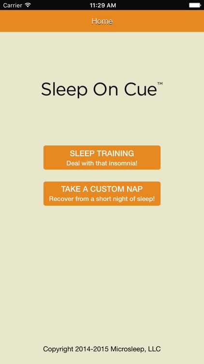 Sleep On Cue™