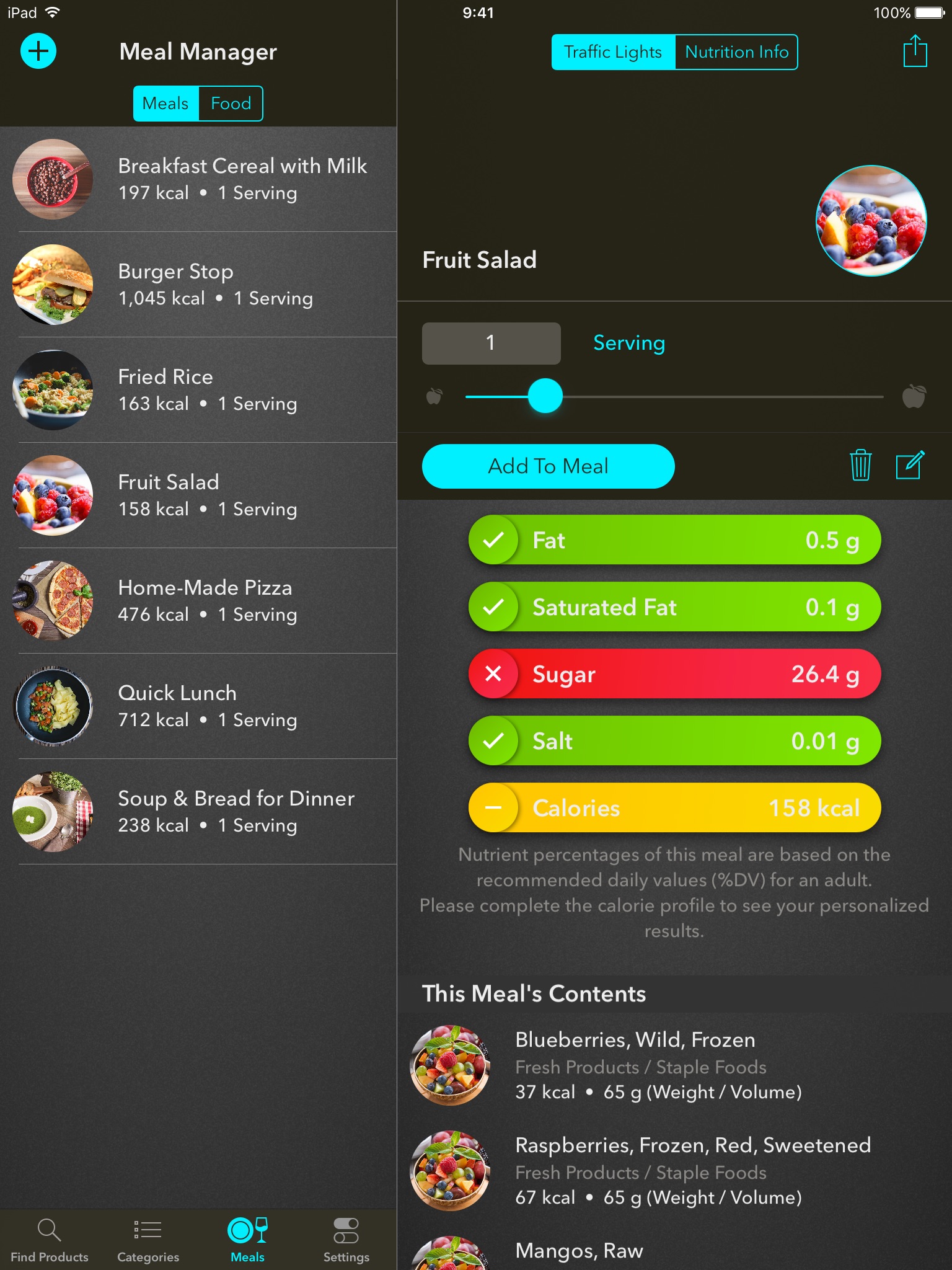 Traffic Light Calorie Counter & Food Guide screenshot 4