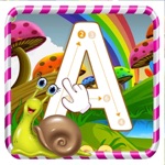 bảng chữ cái màu bằng văn bản cho trẻ em ABC Alphabet Tracing for kids