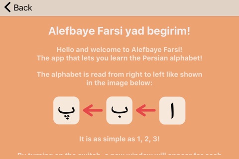 Persian Alphabet screenshot 4