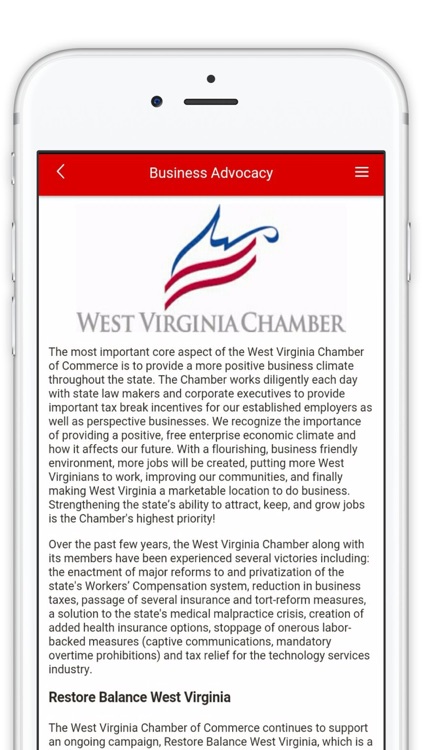 West Virginia Chamber of Commerce screenshot-3