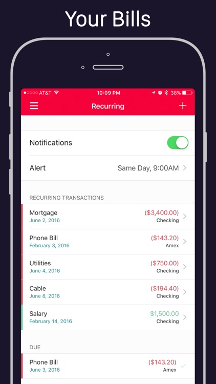 Money Pro - Personal Finance Manager, Spending Tracker, Account Cashflow & Budget Planner