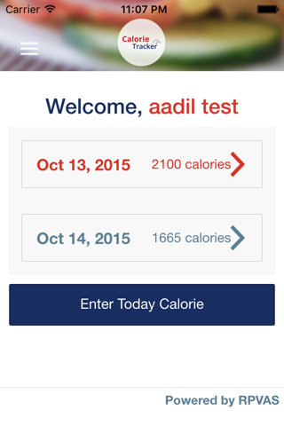 Calorie Tracker by RPVAS screenshot 3