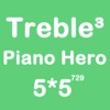 Piano Hero Treble 5X5 - Playing With Piano Sound And Sliding Number Block