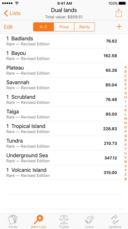 MTG Trades — Magic card prices and trading tools