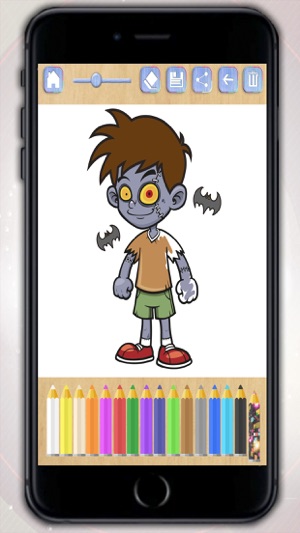 Paint and color zombies - Zombs coloring book for boys and g(圖5)-速報App