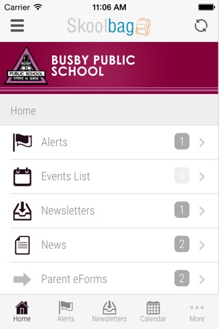 Busby Public School - Skoolbag screenshot 2