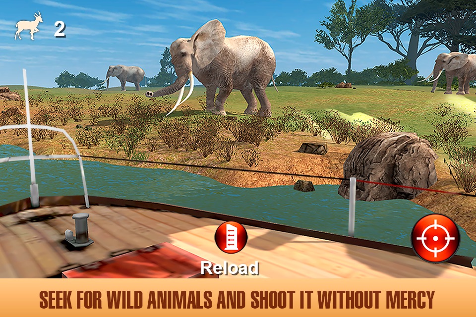 African Safari: Boat Hunting 3D screenshot 2