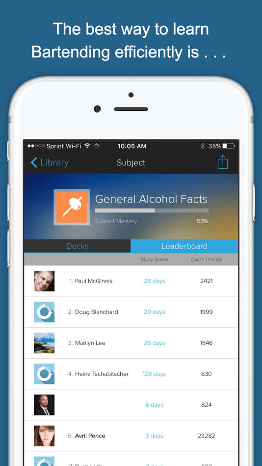 Bartender Flashcards by Brainscape (iOS Apps) — AppAgg