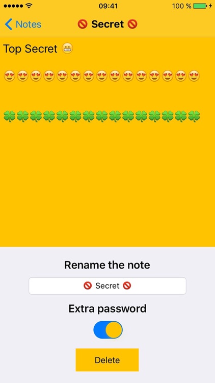 Secure Notes - 100% Security