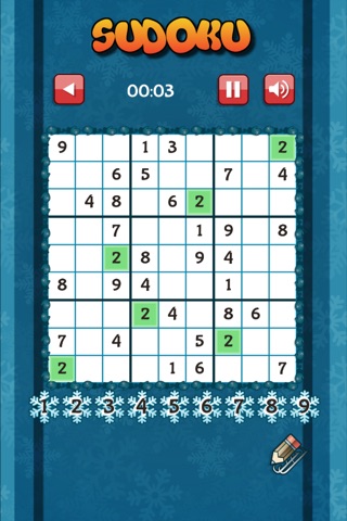 Sudoku Winter - Iced challenges screenshot 3