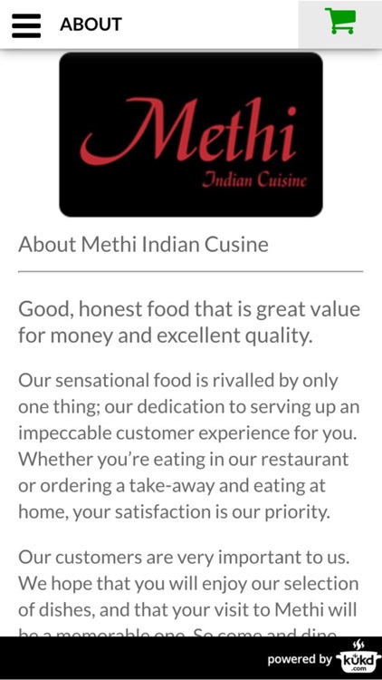 Methi Indian Cusine Takeaway screenshot-3