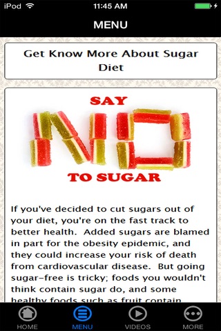 No Sugar Diet - Beginner's Guide screenshot 3