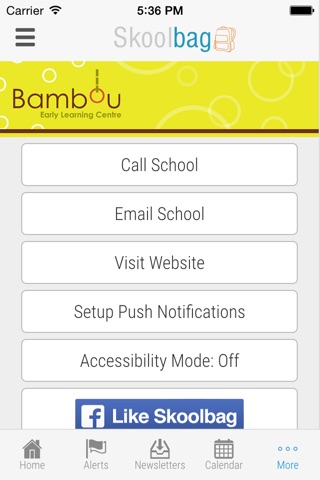 Bambou Early Learning Centre - Skoolbag screenshot 4