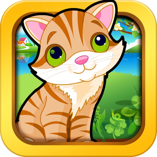 Kittens and Cats games for kids, toddlers and preschoolers - jigsaw and other piece matching games