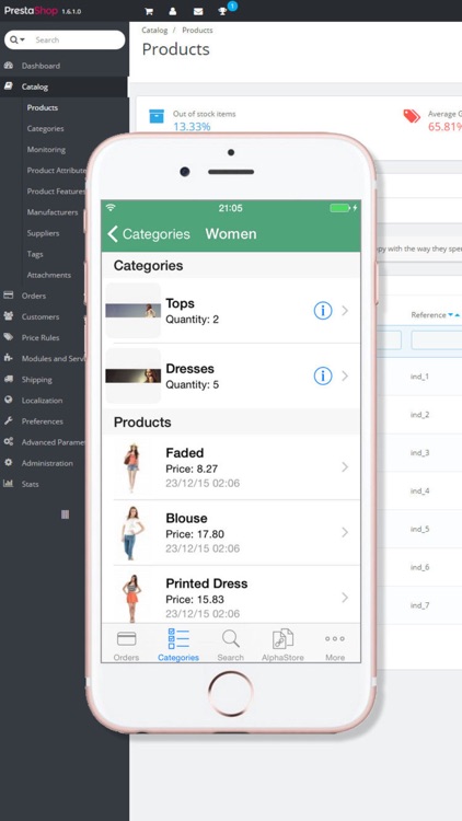 Store Admin for PrestaShop