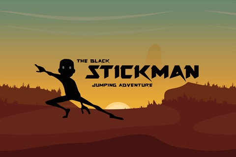 The Black Stickman Jumping Adventure - cool speed racing adventure game screenshot 3