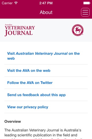 Australian Veterinary Journal screenshot 2