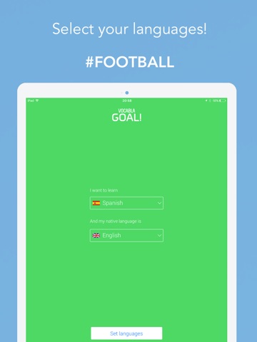 GOAL! Learn football vocabulary with Vocabla ENG POL SPA FRA GER screenshot 2