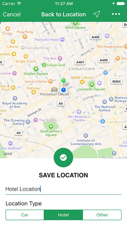 Simple Location Tracker - Track and Find Car Parking with GPS Map Navigation screenshot-3