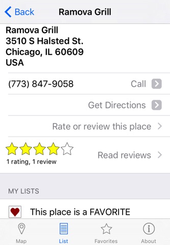 No Reservations Restaurant Locator by MapMuse screenshot 3