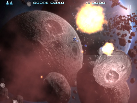 Retro Dust HD - Classic Arcade Asteroids Vs Invaders screenshot 2