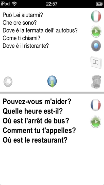 Fr-It Offline Photo Translator and Dictionary with Voice - translate text and pictures without Internet between French and Italian