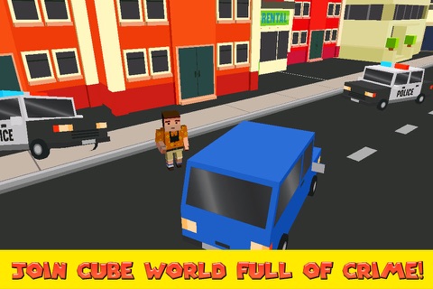 Cube World: Criminal Race 3D Full screenshot 4