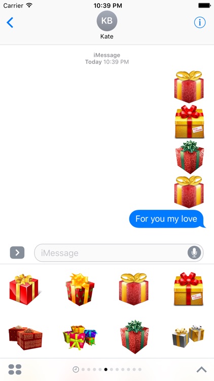 Gift Stickers For iMessage