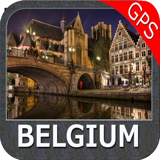 Marine : Belgium - GPS Map Navigator icon