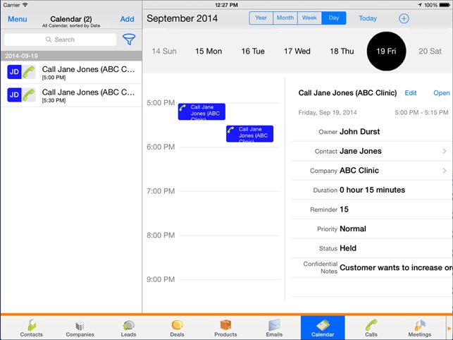 SalesNOW Mobile CRM for iPad(圖4)-速報App