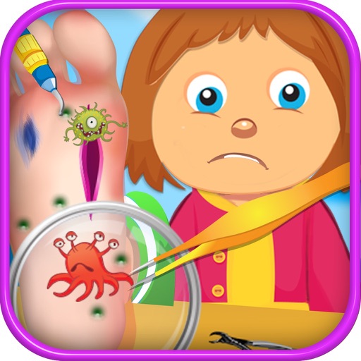 Little Doctors Surgry Hospital - Emergency Foot Surgeon Simulator & Ultimate Doctor Office Games Icon