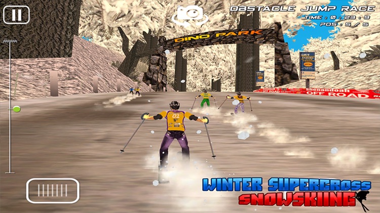 Winter Super Cross SnowSkiing - Free 3D Snow Water Racing Madness Game screenshot-0