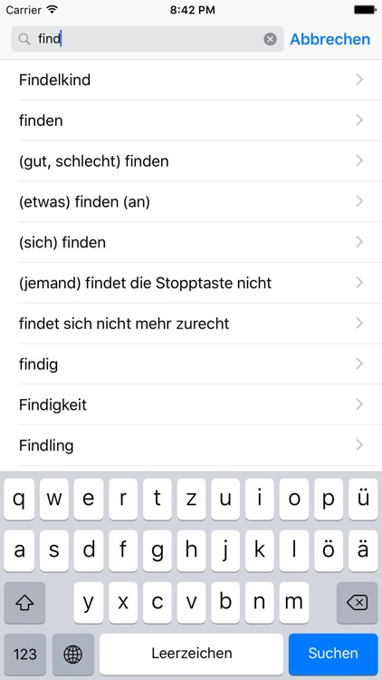 Synonymfinder Deutsch