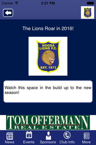 Noosa Lions Football Club screenshot 2