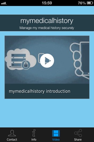 mymedicalhistory. screenshot 3