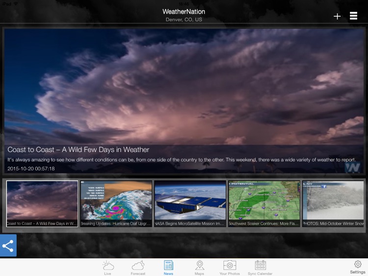 WeatherNation Free "for iPad" screenshot-4
