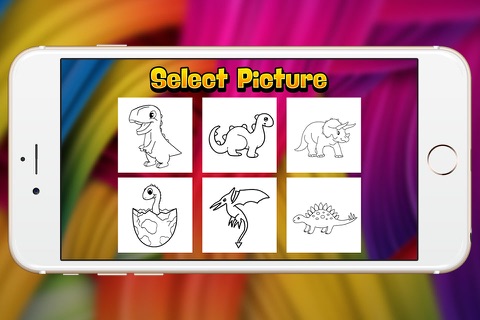 dinosaur coloring book for kid screenshot 2