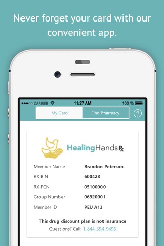 Healing Hands RX - Prescription Discounts for People of Faith screenshot 2