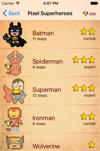 Learn How To Draw Pixel Art Super Heroes screenshot 2