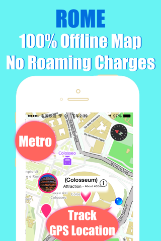 Rome travel guide with offline map and Roma metro transit by BeetleTrip screenshot 4