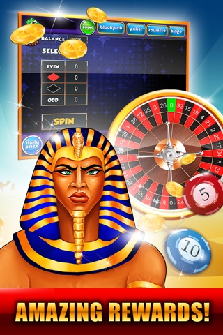 Pharaoh's on Fire Slots and Casino - old vegas way with roulette's top wins screenshot 2