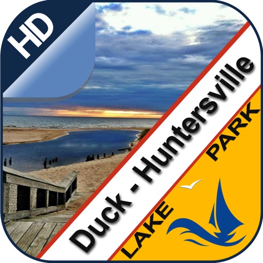 Duck and Huntersville offline GPS chart for lake and park trails icon