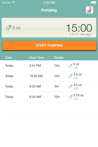 Sprout Feeding Tracker screenshot 2